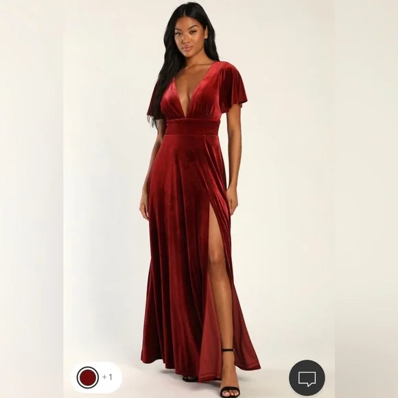 strapless open back dress Freesia Red Formal Maxi Dress - US 2 main image 0